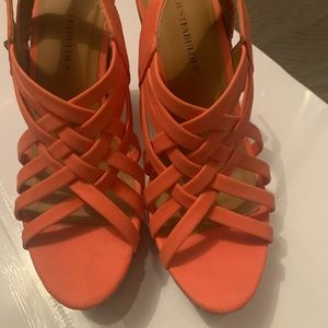 Justfab  Orange wedge